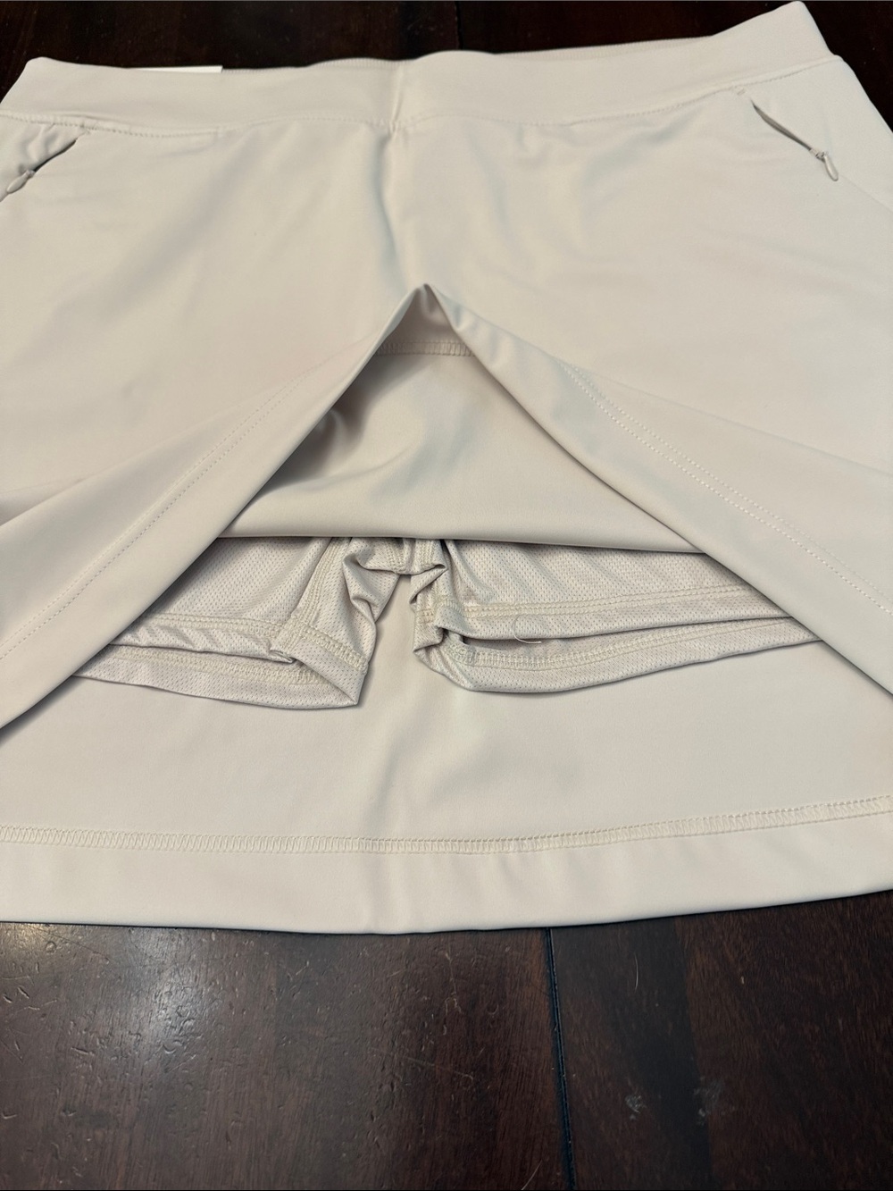 32 Degrees Cool Cream Active Skort with Side Pockets. Size XL. New - Picture 7 of 7